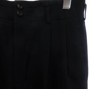 COMME des GARCONS HOMME PLUS 田中期 パンツ スラックス ロング テーパード ウール AD1990 紺 ネイビー S