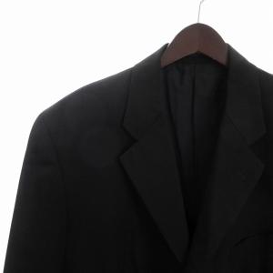 COMME des GARCONS HOMME PLUS 90s テーラードジャケット シングル 3B ウール 無地 背抜き PJ-11001S 黒 ブラック S