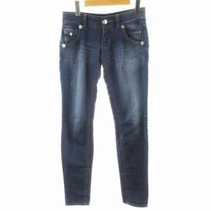 デニムパンツ ロング ジーンズ ジーパン ジップフライ 36 青 ブルー