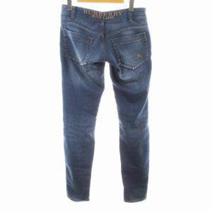BURBERRY BLUE LABEL デニムパンツ ロング ジーンズ ジーパン ジップフライ 36 青 ブルー