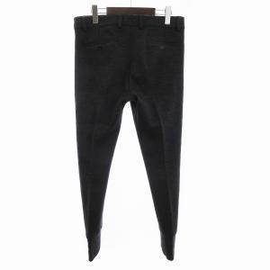DOLCE&GABBANA パンツ スラックス ジップフライ 無地 ウール チャコールグレー 44