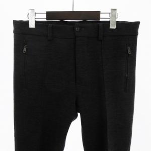 DOLCE&GABBANA パンツ スラックス ジップフライ 無地 ウール チャコールグレー 44