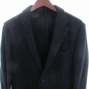 DOLCE&GABBANA テーラードジャケット シングル 裏地なし 2B コットン 紺 ネイビー 48