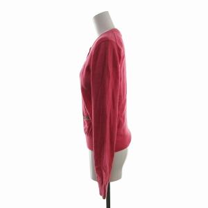 BURBERRY BLUE LABEL アンサンブルニット カーディガン ニット 半袖 刺繍 38 M ピンク