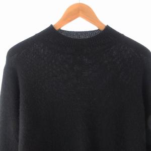 Ron Herman ニット セーター ウール カシミヤ混 長袖 XS 黒 ブラック