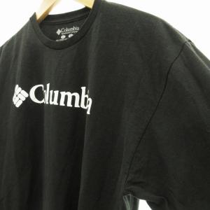 Columbia Tシャツ 長袖 ロンT ビッグロゴ プリント L 黒 ブラック