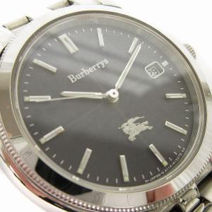 BURBERRY 腕時計 クオーツ 3針 デイト 830090 文字盤ネイビー
