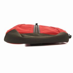 COACH 美品 スリングバッグ ボディー ショルダー ロゴ レザーチャーム 赤 レッド 茶 ブラウン F1282