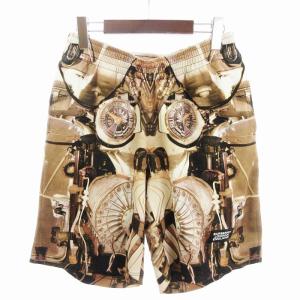 ショートパンツ 総柄 ブラウン系 SP