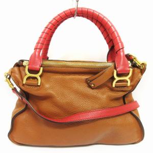 Chloe MARCIE リミテッドエディション バッグ 2way ブラウン レッド系