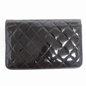 CHANEL ブリリアント マトラッセ チェーンウォレット ココマーク A48692 ブラック