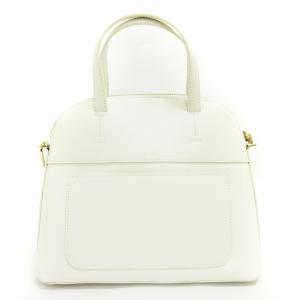FURLA パイパー PIPER 2WAY ショルダーバッグ ハンド 285783 ロゴ レザー 白 ホワイト 鞄 AA