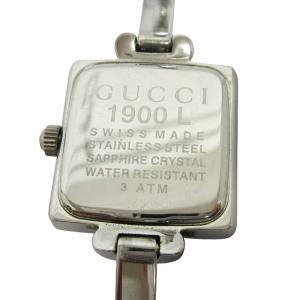 GUCCI 1900L 腕時計 クォーツ 文字盤 生活防水 黒 ブラック シルバーカラー AA
