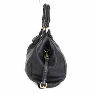 MARC by MARC JACOBS トートバッグ ショルダー 2WAY レザー 裏ロゴ 黒 ブラック 鞄