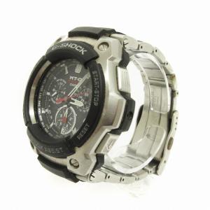 CASIO G-SHOCK 腕時計 クロノグラフ MTG-1000-1AJF 電波ソーラー 黒 ブラック シルバーカラー ウォッチ SM3