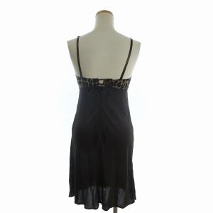DOLCE&GABBANA ベアトップワンピース レオパード柄 ブラウン 40