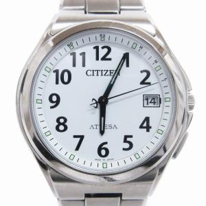 アテッサ ATTESA 腕時計 アナログ エコドライブ デイト ATD53-2847 文字盤 白 ホワイト ウォッチ SM3