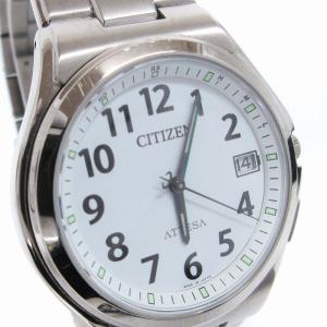 CITIZEN アテッサ ATTESA 腕時計 アナログ エコドライブ デイト ATD53-2847 文字盤 白 ホワイト ウォッチ SM3