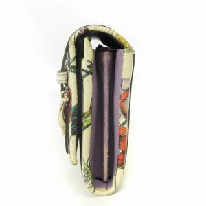 GUCCI ニースフローラ 長財布 フラップ 花柄 フラワー レザー 309760 白 ホワイト ウォレット AA