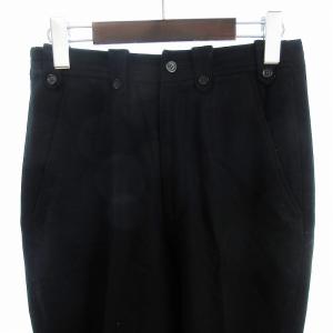 COMME des GARCONS ヴィンテージ ウールパンツ スラックス ジップフライ 無地 黒 ブラック M GY09