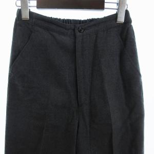 COMME des GARCONS ヴィンテージ ウールパンツ スラックス ジップフライ 無地 グレー GY09
