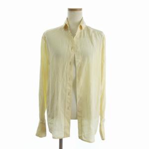 シャツ ブラウス 長袖 ボウタイ 無地 アイボリー GY09 AA