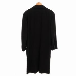 CORNELIANI ウールコート カシミヤ混 イタリア製 8R L 黒 ブラック