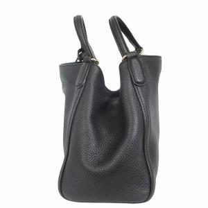 GUCCI ソーホー ハンドバッグ インターロッキングG レザー ロゴ チャーム 336751 ブラック