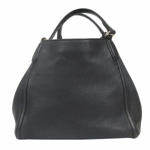 GUCCI ソーホー ハンドバッグ インターロッキングG レザー ロゴ チャーム 336751 ブラック