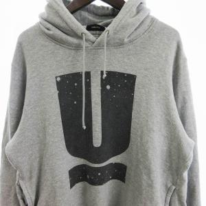 UNDERCOVER 16AW HOODIE U STARS パーカー スウェット 長袖 裏毛 プリント UCR4893-3 コットン グレー 3
