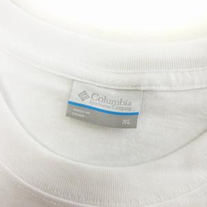 Columbia Tシャツ カットソー 半袖 ロゴ オムニウィック 白 ホワイト XL 大きいサイズ GY12