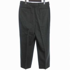 Christian Dior スポーツ パンツ スラックス ロング テーパード チェック ウール グレー 82 GY12