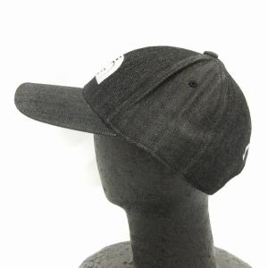 THE NORTH FACE 美品 キャップ 帽子 アジャスターベルト 刺繍ロゴ NN42242 黒 ブラックデニム F GY12