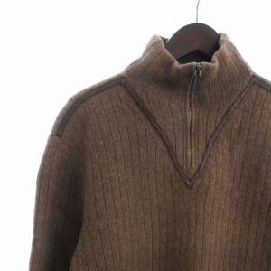 HERMES ニット ブラウン XL