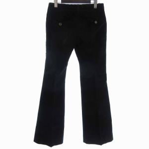 DOLCE&GABBANA コーデュロイパンツ ロング フレア コットン 黒 ブラック 38 M位 AA