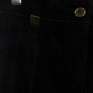 DOLCE&GABBANA コーデュロイパンツ ロング フレア コットン 黒 ブラック 38 M位 AA