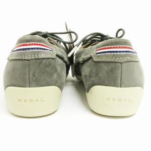 REGAL タグ付き SURROUND デッキシューズ モカシン シューズ スエード ゴアテックス グレー 24