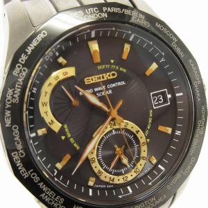 SEIKO ブライツ 腕時計 アナログ デイト 電波ソーラー チタン 8B53-0AA1