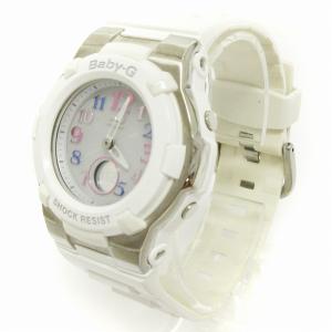 BABY-G CASIO 電波 ソーラー 腕時計 BGA-1100GR アナデジ 白 ホワイト ウォッチ