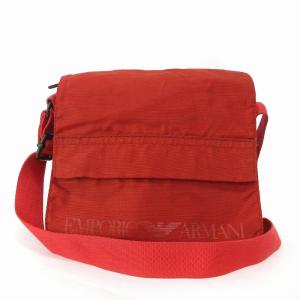 サコッシュ ショルダーバッグ フラップ 斜め掛け ロゴ 赤 レッド 鞄 AA