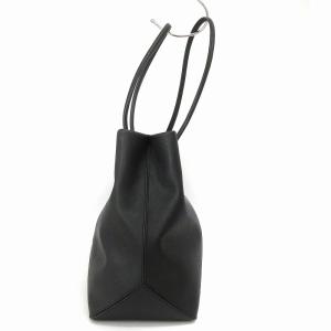 MARC JACOBS LOGO SHOPPER EAST WEST TOTE BAG トートバッグ レザー 肩掛け M0015766 黒 ブラック