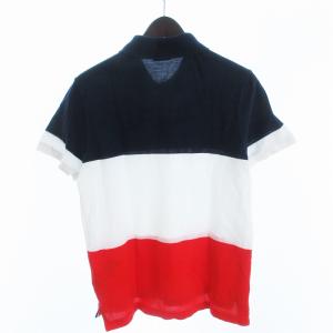 LACOSTE ポロシャツ カットソー 半袖 コットン ワンポイント 刺繍ロゴ ボーダー 紺 赤 白 ネイビー レッド ホワイト 4