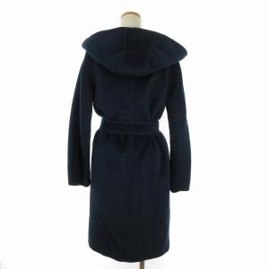 Max Mara 白タグ FABIO ガウンコート 101607836 ネイビー 38