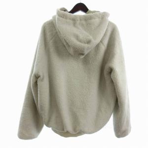 DIESEL テディ G-TEDDY フリースジャケット 長袖 パーカー ジップアップ 白 ホワイト S