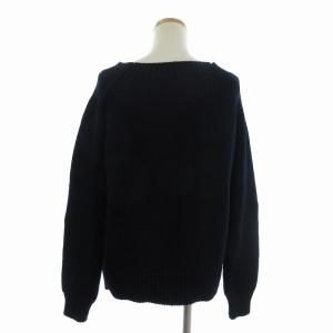 GALERIE VIE ニット セーター 長袖 ウール 無地 23-02-35-02306 紺 ネイビー 1