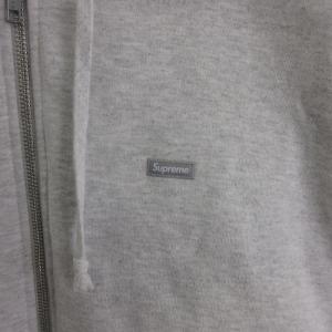 Supreme Small Box Zip Up Sweatshirt グレー