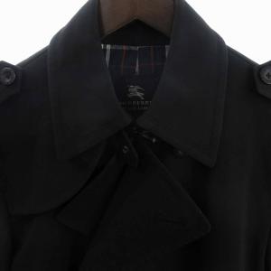トレンチコート 長袖 腰紐付き 裏地ノバチェック BMA03-900-03 黒  