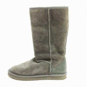 UGG australia ムートンブーツ ロング F10010D グレー 25.0cm