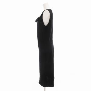 Max Mara ワンピース ドレス ノースリーブ ひざ丈 JI42 M 黒 ブラック