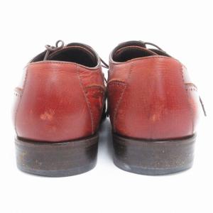 Salvatore Ferragamo ビジネスシューズ ウイングチップ レースアップ プレーントゥ レザー 茶系 ブラウン系 7 2E GY19